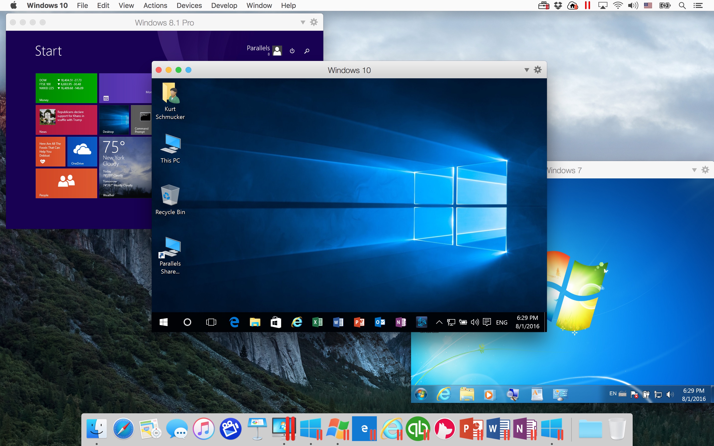 Parallel desktop mac
